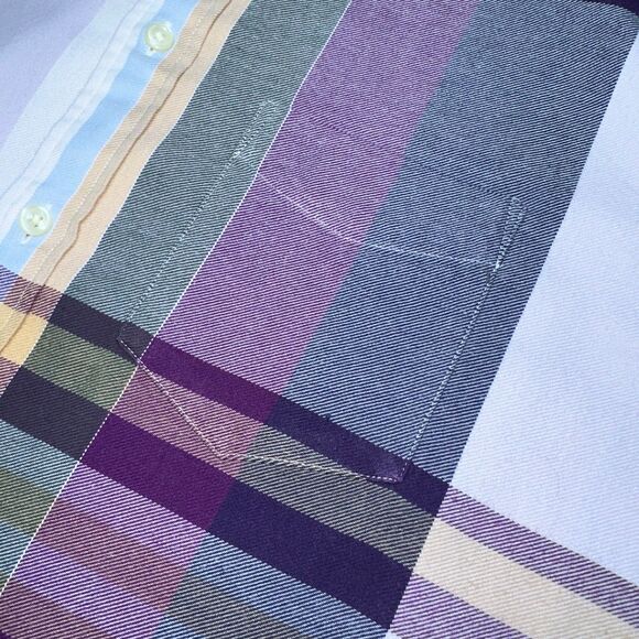 Gant Winter Twill Madras / Flannel Check Shirt XL 17/43-44 *TALL *Read Slim Fit - Picture 4 of 9